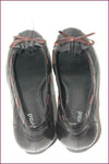 HEYRAUD Escarpins Cuir Souple Noir Petits Talons T 40 TBE