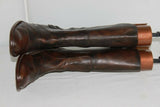 Mi Bottes STEPHANE GONTARD Originales  Cuir Marron Marbré T41 TBE