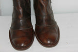 Mi Bottes STEPHANE GONTARD Originales  Cuir Marron Marbré T41 TBE