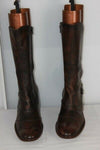 Mi Bottes STEPHANE GONTARD Originales  Cuir Marron Marbré T41 TBE