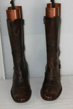 Mi Bottes STEPHANE GONTARD Originales  Cuir Marron Marbré T41 TBE