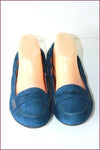 GEOX Ballerines Elastiquées  Daim bleu Saphir T 40 TBE