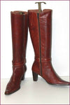 WONDERS Bottes Pointues Cuir Marron Cognac T 35 TBE