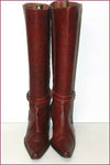 WONDERS Bottes Pointues Cuir Marron Cognac T 35 TBE