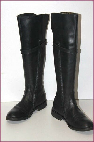 HIP Bottes Cuir Noir Doublées Cuir T 36 TBE