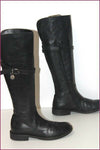 HIP Bottes Cuir Noir Doublées Cuir T 36 TBE