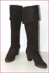CASTANER Bottes Rabats Daim Marron Foncé T 36 TTBE