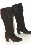 CASTANER Bottes Rabats Daim Marron Foncé T 36 TTBE