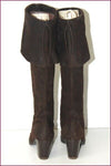 CASTANER Bottes Rabats Daim Marron Foncé T 36 TTBE