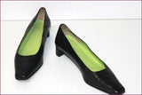 MARC CAIN Escarpins Cuir Matelassé Noir Doublés Cuir T 3.5 UK / 36 FR TBE
