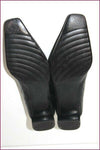 MARC CAIN Escarpins Cuir Matelassé Noir Doublés Cuir T 3.5 UK / 36 FR TBE