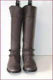 FIDJI Bottes Cuir Gris Doublées Cuir T 35 BE