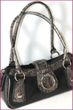 CAIDE DEOR Sac Bowling Cuir Noir Rigide TBE