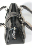 CAIDE DEOR Sac Bowling Cuir Noir Rigide TBE