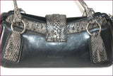 CAIDE DEOR Sac Bowling Cuir Noir Rigide TBE