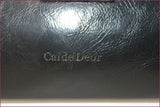 CAIDE DEOR Sac Bowling Cuir Noir Rigide TBE