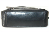 CAIDE DEOR Sac Bowling Cuir Noir Rigide TBE