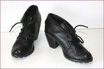 GRANDS  BOULEVARDS Boots à Lacets Simili Cuir Noir T 36 TBE