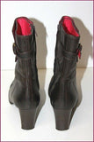 MANFIELD Bottines Cuir Marron Très foncé Doublées Cuir T 40.5 TBE