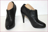 ANDRE Boots Cuir Noir Doublées Cuir T 40 TBE