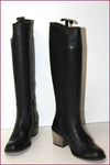 LUDD Bottes Cuir Grainé Souple Noir Bouts Ronds T 38 TTBE