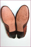 VIA VAI Escarpins Tout Cuir Quadrillé Marron T 38 TBE