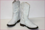 HIP Mi Bottes Cuir Blanc Doublées Cuir T 35 BE