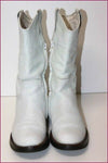 HIP Mi Bottes Cuir Blanc Doublées Cuir T 35 BE