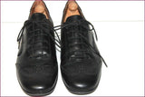 PIERRE CARDIN Sneakers à Lacets Cuir Noir T 41 TBE