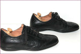 PIERRE CARDIN Sneakers à Lacets Cuir Noir T 41 TBE