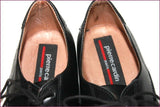 PIERRE CARDIN Sneakers à Lacets Cuir Noir T 41 TBE