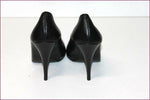 SAN MARINA Escarpins Cuir Lisse Noir Hauts Talons Fins T 39 TTBE