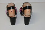 PARALLELE Sandales Tout Cuir et Tissu Coloré T 4.5 / 37.5 FR TBE