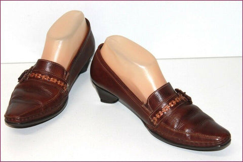 PIKOLINOS Escarpins Cuir Marron Doublés Cuir T 37 TBE
