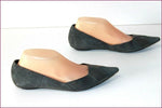 JONAK Escarpins Pointus Cuir et Daim Gris Petits Talons T 38 TBE