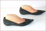 JONAK Escarpins Pointus Cuir et Daim Gris Petits Talons T 38 TBE