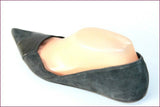 JONAK Escarpins Pointus Cuir et Daim Gris Petits Talons T 38 TBE