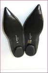 JONAK Escarpins Pointus Cuir et Daim Gris Petits Talons T 38 TBE