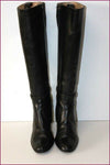 MANFIELD Bottes Genoux Cuir Lisse Doublées Cuir T 36.5 TBE