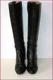 MANFIELD Bottes Genoux Cuir Lisse Doublées Cuir T 36.5 TBE