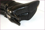 MANFIELD Bottes Genoux Cuir Lisse Doublées Cuir T 36.5 TBE