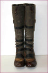 DKODE Bottes Tout Cuir et Tissu Aspect Vieilli T 40 BE
