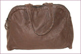 Z & J   Sac Shopping Cuir Peau Marron Foncé TBE