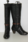 HISPANITAS Bottes à Talons Cuir Grainé Noir T 37 BE