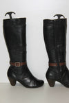 HISPANITAS Bottes à Talons Cuir Grainé Noir T 37 BE