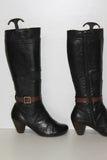 HISPANITAS Bottes à Talons Cuir Grainé Noir T 37 BE