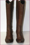 A & M Bottes Cuir Marron Doublées Cuir T 37 TBE