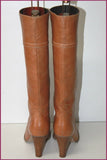 PASCAL MORABITO Bottes Fourrées Cuir Marron Clair T 40 TBE