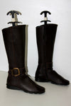 ARCHE Mi Bottes Cuir Grainé Souple Marron Foncé T 35 TTBE