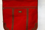 GYL Valise Bagage Porte Habits Toile Imperméable Rouge TBE